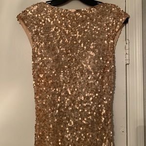 Rose gold shimmer dress. Worn 1 time. Like New!